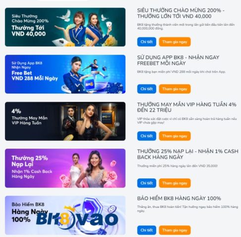 Các khuyến mãi của nhà cái xosobk8.