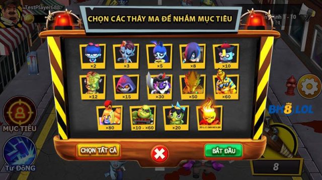 Tỷ lệ đổi thưởng của các zombie vô cùng hấp dẫn