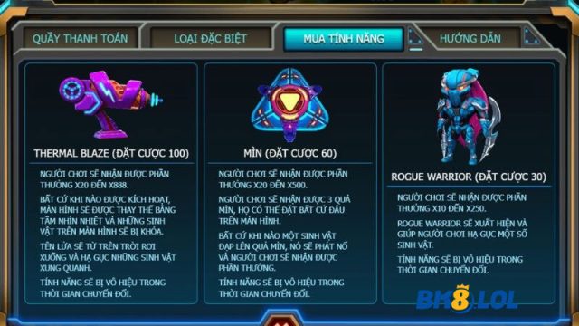 Tính năng đặc biệt cần nắm
